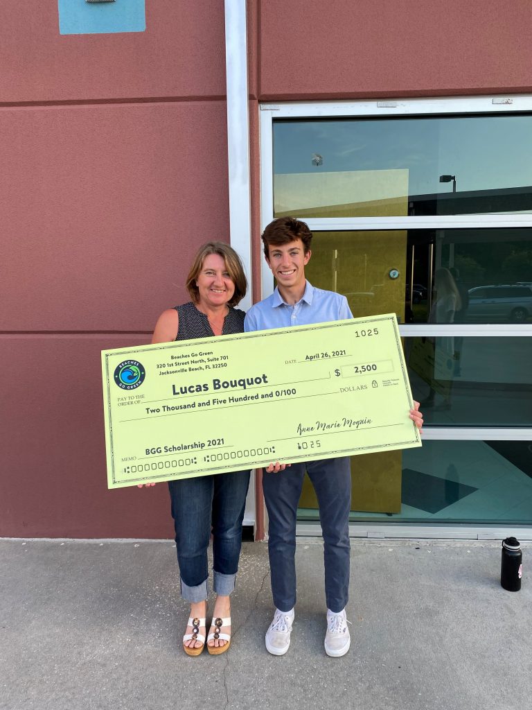 Lucas Bouquot Lucas won $2,500 to attend Florida State University in the fall.